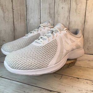 NIKE Revolution 4 Running Shoes Sneakers Men Size 11.5 Wide White